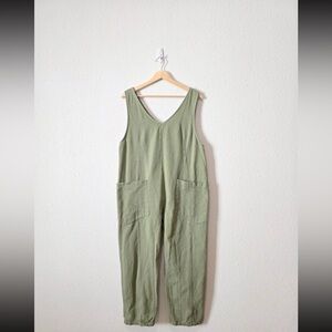 Double Zero Olive Green Jumpsuit